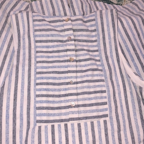 Loveriche size medium blue striped shirt dress - Picture 7 of 7